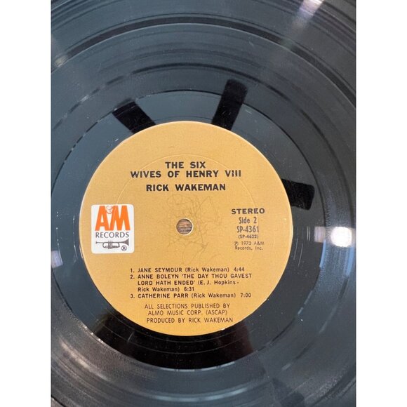Rick Wakeman The Six Wives Of Henry VIII Vinyl Record  SP-4361 - Picture 6 of 7